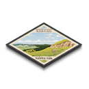 Retro Theodore Roosevelt National Park Travel Poster Art Canvas Texture Print, Travel Decor Art, Midcentury Modern Decor North Dakota Travel Art