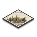 Voyageurs National Park Diamond Shaped Travel Poster Canvas Art Print, Canvas Wall Art, Travel Gift, Minnesota Landscape