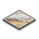 Retro Badlands National Park Adventure Poster Canvas Texture Print, Travel Decor, Midcentury Modern Decor South Dakota Landscape