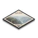 Black Canyon of the Gunnison Diamond-Shaped Adventure Poster Canvas Art Print, Canvas Wall Art, Travel Gift, Colorado Landscape