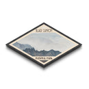 Black Canyon of the Gunnison Diamond Shaped Travel Poster Canvas Art Print, Canvas Wall Art, Travel Gift, Colorado Landscape