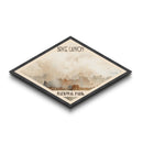 Bryce Canyon National Park Diamond Shaped Travel Poster Canvas Art Print, Canvas Wall Art, Travel Gift, Utah Landscape