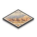 Capitol Reef National Park Diamond Shaped Travel Poster Canvas Art Print, Canvas Wall Art, Travel Gift, Utah Landscape
