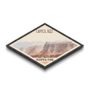 Capitol Reef National Park Diamond-Shaped Travel Poster Canvas Artwork Print, Canvas Wall Art, Travel Gift, Utah Landscape
