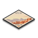 Retro Capitol Reef National Park Adventure Poster Wall Art Texture Print, Travel Decor, Midcentury Modern Decor Utah Landscape