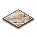 Capitol Reef National Park Diamond Shaped Travel Poster Wall Art Art Print, Canvas Wall Art, Travel Gift, Utah Landscape