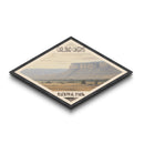 Carlsbad Caverns National Park Diamond Shaped Travel Poster Canvas Art Print, Canvas Wall Art, Travel Gift, California Landscape