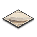 Retro Carlsbad Caverns National Park Adventure Poster Wall Art Texture Print, Travel Decor, Midcentury Modern Decor California Landscape