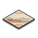 Death Valley National Park Travel Poster Canvas Texture Print, Travel Decor, Midcentury Modern Retro Decor California Landscape