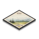 Retro Denali National Park Travel Poster Wall Art Texture Print, Travel Decor, Midcentury Modern Decor Alaska Landscape