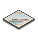 Dry Tortugas National Park Travel Poster Canvas Texture Print, Travel Decor, Midcentury Modern Retro Decor Florida Landscape