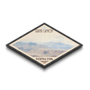 Grand Canyon National Park Diamond Shaped Travel Poster Canvas Art Print, Canvas Wall Art, Travel Gift, Arizona Landscape