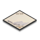 Great Basin National Park Diamond Shaped Travel Poster Canvas Art Print, Canvas Wall Art, Travel Gift, Nevada Landscape