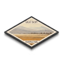 Retro Great Basin National Park Travel Poster Canvas Texture Print, Travel Decor, Midcentury Modern Decor Nevada Landscape
