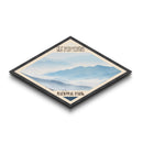 Great Smoky Mountains National Park Diamond Shaped Travel Poster Canvas Art Print, Canvas Wall Art, Travel Gift, North Carolina Landscape