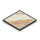 Indiana Dunes National Park Diamond Shaped Travel Poster Canvas Art Print, Canvas Wall Art, Travel Gift, Indiana Landscape
