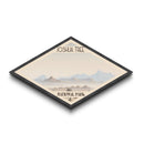 Joshua Tree National Park Diamond Shaped Travel Poster Canvas Art Print, Canvas Wall Art, Travel Gift, California Landscape