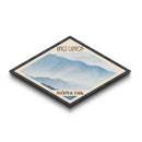 Kings Canyon National Park Diamond-Shaped Travel Poster Canvas Artwork Print, Canvas Wall Art, Travel Present, California Landscape