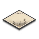Kobuk Valley National Park Diamond Shaped Adventure Poster Wall Art Artwork Print, Canvas Wall Art, Travel Gift, Alaska Landscape