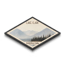 Lake Clark National Park Diamond Shaped Travel Poster Canvas Art Print, Canvas Wall Art, Travel Gift, Alaska Landscape