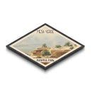 Mesa Verde National Park Diamond Shaped Travel Poster Canvas Art Print, Canvas Wall Art, Travel Gift, Colorado Landscape
