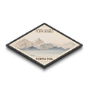 North Cascades National Park Travel Poster Canvas Texture Print, Travel Decor, Midcentury Modern Retro Decor Washington Landscape