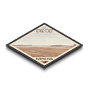 Petrified Forest National Park Diamond Shaped Travel Poster Canvas Art Print, Canvas Wall Art, Travel Gift, Arizona Landscape