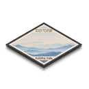 Rocky Mountain National Park Diamond Shaped Travel Poster Canvas Art Print, Canvas Wall Art, Travel Gift, Colorado Landscape