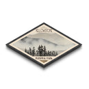Retro Yellowstone National Park Travel Poster Canvas Texture Print, Travel Decor, Midcentury Modern Decor Montana Landscape