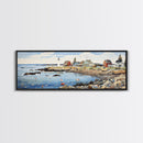 Maine Art Framed Canvas Print - Modern High-Quality Gicle Artwork, Eco Friendly and Durable - Framed Canvas Perfect for Gifts and Home Decor