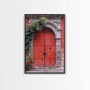 Change3 Indian Wall Art, Colorful Indian Doors, Framed Canvas Print, Painting Print, Traditional Hindu Architecture, Ready To Hang