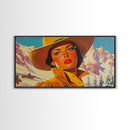 Framed Canvas Print autumn meets winter with vibrant fall trees snow-covered fields, seasonal art a unique blend of autumn winter decor
