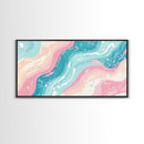 Retro 90s Style Wall Art, Bedroom Wall Decor, Aesthetic Decor, Vaporwave Wall Art, Pastel Shades Painting