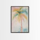Oil Painting Print of a Palm Tree, Coastal Decor, Beach House Art, Beach Art, Vacation Gift, Pink Decor, Preppy Decor, Preppy Art