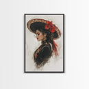 The Matador - Framed Canvas Print - Spanish Style Art - Cultural Home Decor