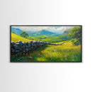 Hadrian's Wall Canvas Print, Roman Art, Framed Art, Roman Painting, England History Wall Art