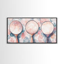 Magnifying Glasses Canvas Print Light Pink Wall Art Whimsical Art Coastal Wall Art Cottagecore Decor Rustic Artwork Gift Idea