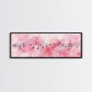 Musical Notes Canvas Print Artistic Sheet Music Wall Art Light Pink Abstract Artwork Rustic Wabi Sabi Art Living Room Decor Gift