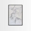 Black White Line Art Canvas Print Minimalist Geometric Wall Decor Modern Zen Artwork Above Couch Gift Idea Stylish Home Accent