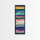 Textile Abstract, Colorful Patterns, Woven Design, Framed Canvas Print, Moroccan wall art, geometric wall art, boho art, vibrant art