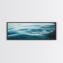 Tranquil Water Ripples Canvas Print, Minimalist Ocean Wall Art, Zen Spa Decor, Modern Abstract Water Art, Living Room Decor