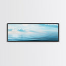 Serene Ocean Horizon Canvas Print Minimalist Beach Wall Art Tranquil Coastal Decor Calming Seascape Painting Zen Gift