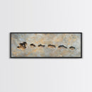Rustic Fossil Texture Framed Canvas Print Earthy Neutral Wall Art, Modern Abstract Rock Art, Unique Office or Living Room Decor
