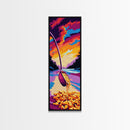 Golden Flow, Surreal Art, Fantasy Landscape, Vibrant Painting, Canvas Print, Unique Wall Art, Living Room Decor, Bold Colors