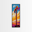 Towering Hammer Sunset, Framed Canvas Print, Fantasy Artwork, Bold Abstract Decor, Dramatic Home Accent, Unique Wall Art, Gift Idea