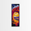 Desert Arch, Red Rock, Southwest Landscape, Framed Canvas Print, Canyon Artwork, Warm Tones, Nature Wall Art, Rustic Home Decor