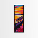 Mountain View, Abstract Wall Art, Sunset Canvas Print, Fall Home Decor, Modern Landscape Painting, Living Room Wall Art