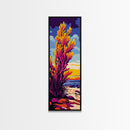 Wild Grass, Sunset Glow, Tranquil Nature, Canvas Print, Boho Wall Art, Bedroom Decor, Earthy Tones, Cozy Autumn Landscape