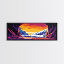 Arctic Cave, Winter Landscape, Nature Escape, Mountain Snow, Chill Tones, Adventure Vibes, Man Cave Art, Canvas Print