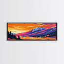 Mountain Valley, autumn colors, scenic nature, peaceful retreat, panoramic landscape, Nature Wall Art, Canvas Print, Framed Canvas Print